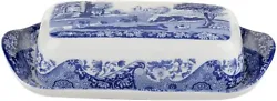 The Spode Blue Italian Covered Butter Dish is perfect for keeping your butter fresh. Adored as an iconic British...