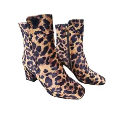 IDIFU Ankle BootsCheetah Leopard PrintBlock heel for great stabilityWomens size 9Velvety soft feel. Design has some...