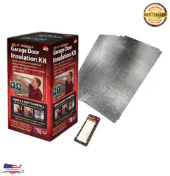 Designed for insulation and sound reduction, this Garage Door Insulation Kit Reflective Air Heat And Sound Barrier New...