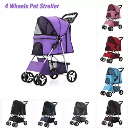 Its perfect for carrying beverages, toys, snacks, and more. Keep on rolling: Our pet stroller utilizes sturdy wheels...
