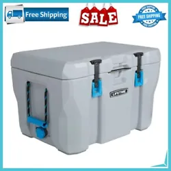 High performance hard-sided cooler. Two Rubber Latches - Easily Opened with One Hand. Stainless Steel Bottle Opener...