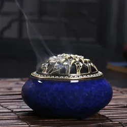 [★ FUNCTION ]- The surface of the incense burner is very smooth, and the delicate design makes it more beautiful. It...