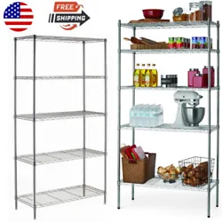 Hyper Tough 5 Tier Wire Shelving Rack is perfect for all your organizational needs. It has strong and durable welded...