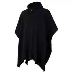This is a brand new mens poncho, made of llama wool yarn. It is very light, soft, warm, very soft to touch and wont...