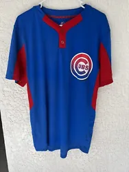 Chicago Cubs Majestic Cool Base Jersey Like Shirt VGC Size M Fast Shipping. See all photos. Has been machined washed....