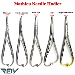 Mathieu Regular - Needle Holder. X1. Mathieu TC - Suturing-Liagture plier. X1. Mathieu Slim Line Narrow Tip. X1....