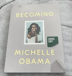 Michelle obama signed deluxe book becomingThis book is brand new in shrink wrap just has a small tear on the wrapping I...
