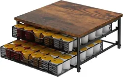 And you can stack multiple coffee racks together to increase the available space. 1 x 2-Tier Coffee Pod Storage Drawer....