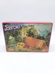 Mattel 1980 Barbie #2318-2320 Barbie Play Paks Campin Out 16 Fun Things For Roughing It Includes Original Accessories...