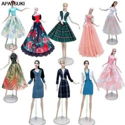 Fashion Lace Doll Clothes Set For Barbie Doll Dress Outfits Party Gown Tank Shirt Skirt Coat Jacket 1/6 Dolls...