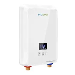 Tankless Water Heater Electric 5.5kw 240V, ECOTOUCH Point-of-Use Hot Water Heater Digital Display,Electric Instant Hot...