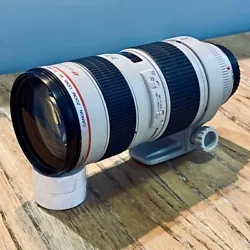 Used Canon EF 70 -200 mm f/2.8 L USM. Overall, its a very beautiful situation. There are a few small scratches on the...