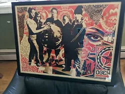 Shepard Fairey Print SIGNED AND NUMBERED RARE 2011.  