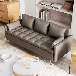 Special Feature Button Tufted, Armrest, Storage, Stain Resistant, Easy to Assemble. Modern Design: This 3-seater sofa...