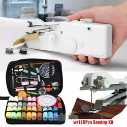 This universal small sewing machine apply to all kinds of fabrics which is great for silks, denim, wool, leather and...