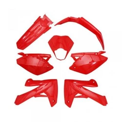 Kit carénage sept pièces adaptable neuf coloris rouge brillant. SPO Moto Scooter. - Garde boue avant.