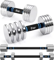 ULTRACOMPACT SIZE: Our dumbbells are made of high-quality steel, compact in size, and easy to hold. We believe its...