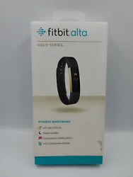 Fitbit Alta Limited Edition Gold Series Black Band  Small Scratches on face