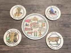 Patti Host Kokomo Indiana Coasters and Trivet Artist We Care. These are all official Patty host items. There is some...