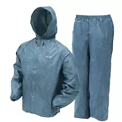 Ultra-Lite2 Rain Suit includes a jacket and pant. The patented bi-laminate technology with 