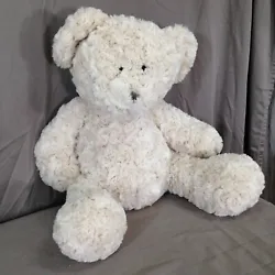 Up for sale is a fairly large bear, with very soft curly “fur”. He is 19” with no stains, tears or other defects.