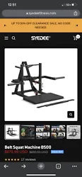gym equipment ( belt squat machine). Condition is New. Local pickup only.