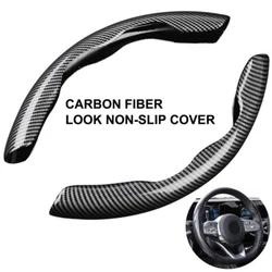 Style: Carbon Fiber. Applicable models: universal 37-38cm steering wheel cover. Built-in decompression button allows...