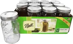  Wide Mouth Quart Canning Jars Lids and Bands Made Pack of 12.has been a trusted name in home canning for many...