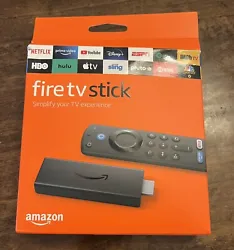 Fire TV Stick With Alexa Voice Remote. Never Used.. HD streaming device. Remote includes silicone sleeve.