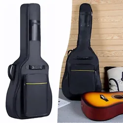 🎸【2 Outer Pockets】- The guitar gig bag has 2 outer pockets. 1 x Padded Protective Guitar Gig Bag....