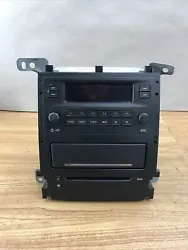 MASS USED AUTO PARTS CADILLAC STS Radio Stereo 6 Disc Changer CD Player 7Q2 15806292 Receiver OEM. Condition is USED....