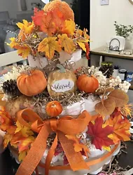 The pumpkin design adds a touch of whimsy and is sure to impress your guests. Dont miss out on this one-of-a-kind item...