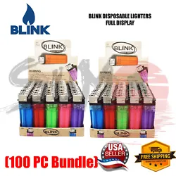 Each colorful lighter is transparent so you can see the fluid level.