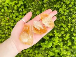 These beautiful pieces of yellow citrine are perfect for craft projects and work well for crystals grids or terrariums!
