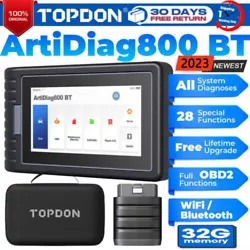 Points forts de TOPDON ArtiDiag800 BT. La valise de diagnostic TOPDON ArtiDiag800 BT fournit aux utilisateurs 28...