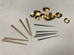 Set of 20 Clock Repair Round and square Brass Washers. 5 round and 5 square washers. 2 sizes of Tapered Pins steel and...