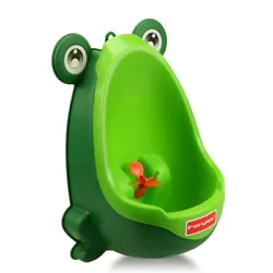 Bright Colored Urinal Froggy Shape is Perfect for Little Boys. Perfect for Toilet Training for Boys between the Ages 1...
