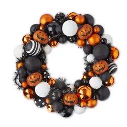 Get ready for the spooky season with the Way To Celebrate Halloween Shatterproof Wreath. Decorate in style with the Way...