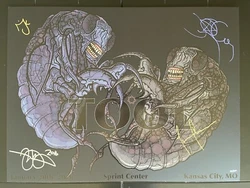 TOOL KANSAS CITY CONCERT POSTER 2016-AUTOGRAPHED EDITION & NUMBERED *EXTREMELY RARE*.  ADAM JONES ARTIST-MINT...