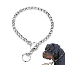 Otherwise, it will be too tight to get stuck in the dogs neck or because the head is too big to fit in. Material:316L...