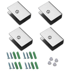 Rubber tip on screw head makes the screw and the glass better fit.Safe and Easy to Install: The shelf brackets are...