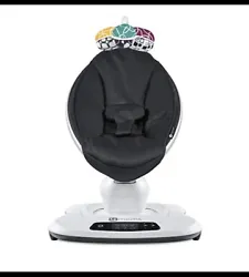 The 4moms MamaRoo4 Multi-Motion Baby Swing (model 1037) bounces up and down and sways from side to side, just like...