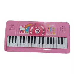 Hello Kitty Keyboard first act 2014 sanrio tested and working. Clean battery compartment Please view pics for...