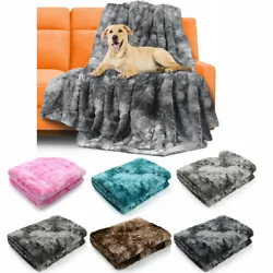 Soft Tie-Dyeing Faux Fur Blanket Add texture factor to form your room fashion with this special pattern blanket; The...