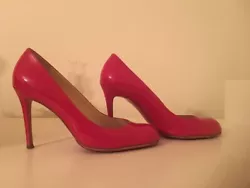 🌹🌹🌹 DAZZLING BRIGHT AND GIRLY 🌹🌹🌹. Slight dent on right heel-see pics, not visible when the shoe is...