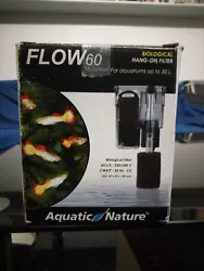Mini filtre FLOW 60 pour aquarium jusquà 30 litres. Complet avec notice.