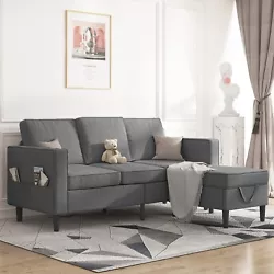 Type ：Sectional Sofa with Storage. This makes it ideal for those who are short on storage space. The cushions are...
