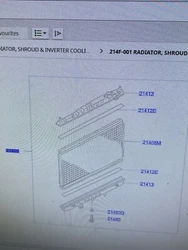 Nissan Navara D22 Radiateur de refroidissement moteur référence 21410VK505 2001-2004.