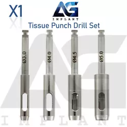 Dental Sets. Tissue Punch Drills Set. Tissue Punch Drill can remove amount of the soft tissue from the crest of the...