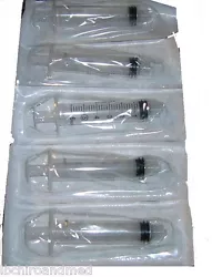 You get Five- 5ml Luer Lock Syringes. General purpose. .